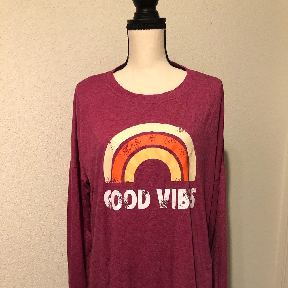 Long sleeve tee with pockets.